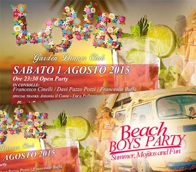 LOVE - BEACH BOYS Party - Boccaccio Club