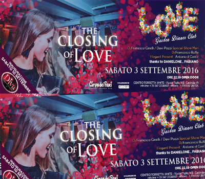 LOVE - THE CLOSING OF LOVE - Boccaccio Club