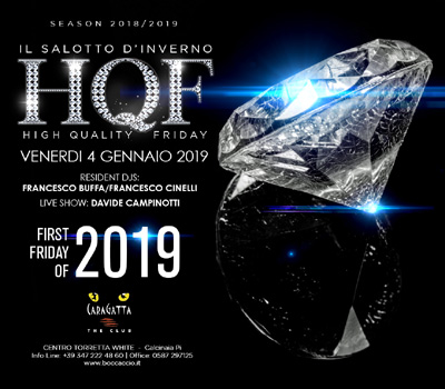 HQF - CARAGATTA - FIRST FRIDAY OF 2019 - Boccaccio Club