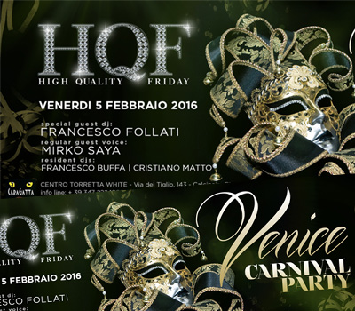 HQF - CARAGATTA - VENICE Carnival Party - Boccaccio Club