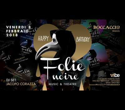 FOLIE NOIRE - HAPPY BIRTHDAY - Boccaccio Club