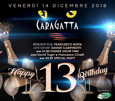 HQF - CARAGATTA - HAPPY 13 BIRTHDAY - Boccaccio Club