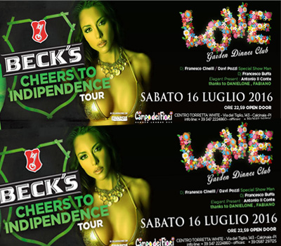 LOVE - BECK'S CHEERS TO INDIPENDENCE - Boccaccio Club