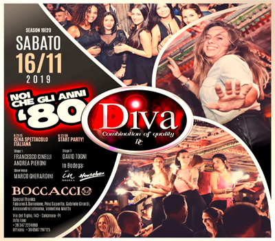 DIVA - NOI CHE GLI ANNI '80 - Boccaccio Club