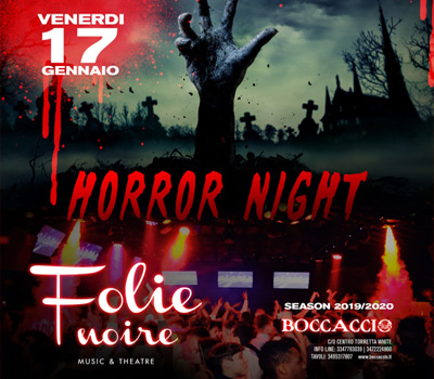 FOLIE NOIRE - HORROR NIGHT - Boccaccio Club