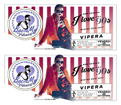 VIPERA - I LOVE THE 90's - Boccaccio Club