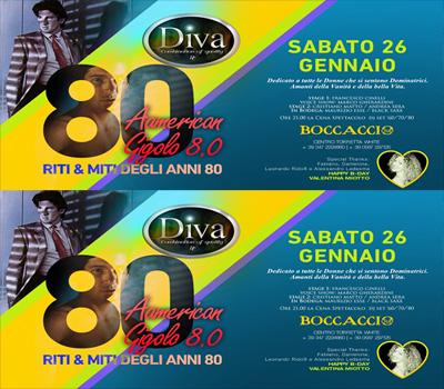 DIVA - AMERICAN GIGOLO 8.0 - Boccaccio Club