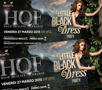 HQF - CARAGATTA - THE LITTLE BLACK DRESS Party - Boccaccio Club